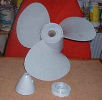 volvo prop, spacer and spinner nut